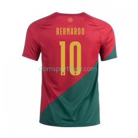 Koszulka Portugalia Bernardo 10 Domowe Koszulki Piłkarskie World Cup 2022 Krótki Rękaw